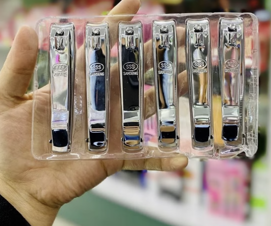 ناخن گیر سایز بزرگ تمام استیل (12 عددی)